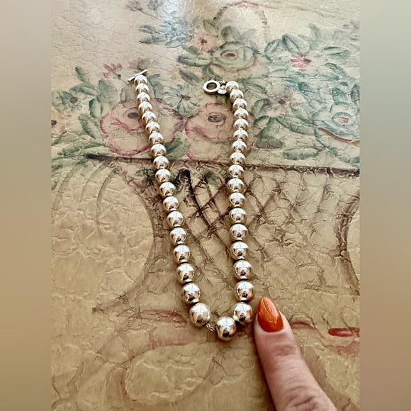 Ralph Lauren sterling silver bead necklace - Picture 5 of 5